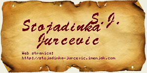 Stojadinka Jurčević vizit kartica
